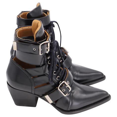 chloe rylee leather ankle boots.